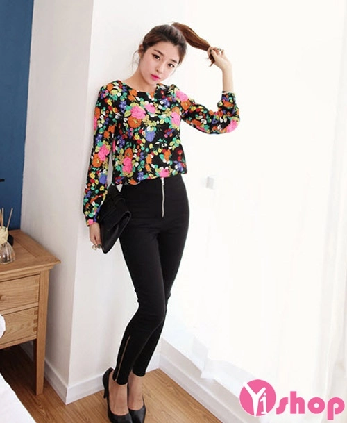 Áo sơ mi nữ không cổ dài tay thích hợp với môi trường công sở