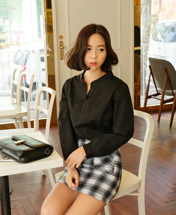 Áo sơ mi nữ tay dài phồng cho bạn gái trẻ trung nơi công sở