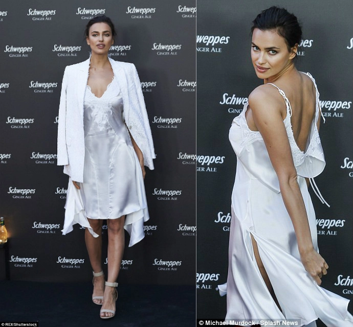Irina shayk mặc váy ngủ đi dự tiệc hạng sang