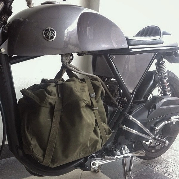 Hình ảnh yamaha mio độ kịch độc với phong cách cafe racer