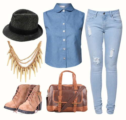 5 ngày biến hóa linh động cùng sơ mi denim