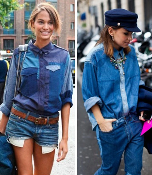 Bí quyết chống nắng cùng sơ mi denim cực chất
