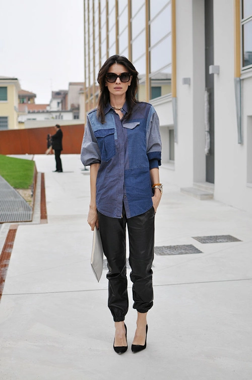 Bí quyết chống nắng cùng sơ mi denim cực chất
