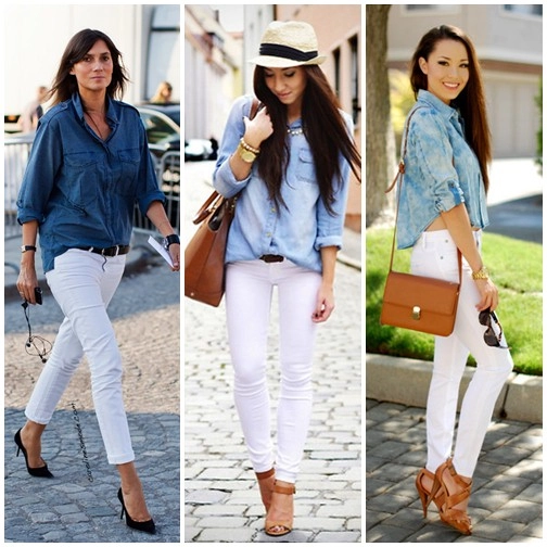 Bí quyết chống nắng cùng sơ mi denim cực chất