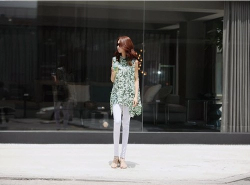 Bí quyết mặt áo sơ mi đẹp làm nhỏ vòng 2 của chị em