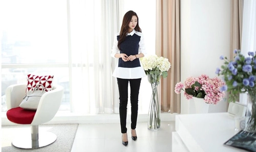 Đẹp lạ ở công sở với sơ mi dáng rộng