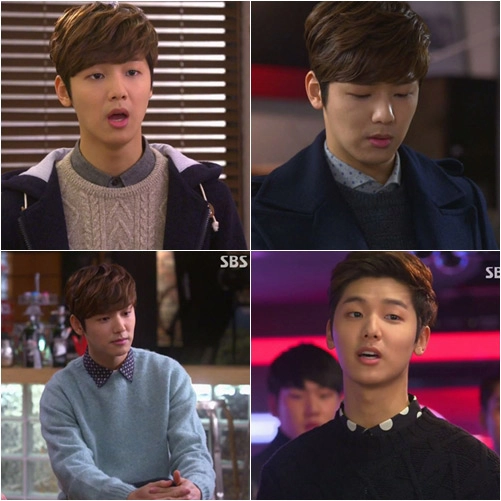 Ngắm mỹ nam the heirs lăng xê bộ đôi sơ mi-áo len