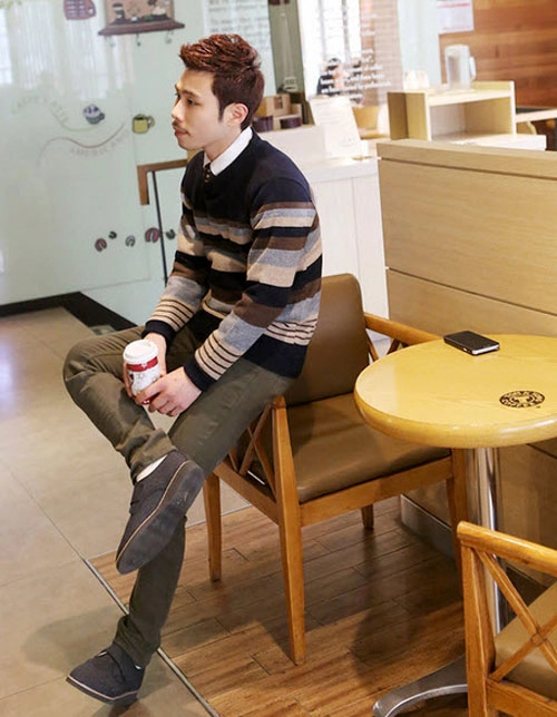Ngắm mỹ nam the heirs lăng xê bộ đôi sơ mi-áo len