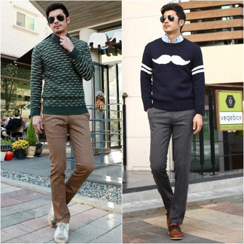 Ngắm mỹ nam the heirs lăng xê bộ đôi sơ mi-áo len