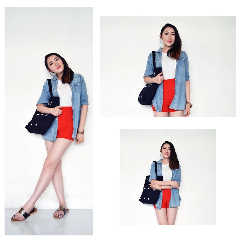 Những cách mặc sơ mi denim đầu thu tuyệt đẹp