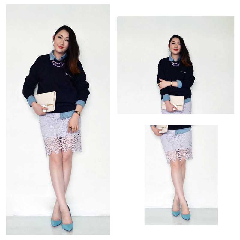 Những cách mặc sơ mi denim đầu thu tuyệt đẹp