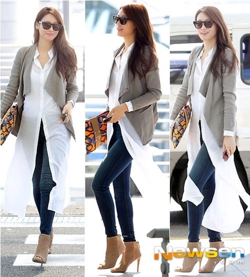Sao việt rục rịch lăng xê mốt sơ mi siêu dài