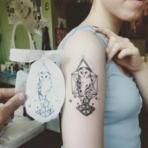 Gợi ý hình xăm chim cú tuyệt đẹp cho fan cuồng harry potter