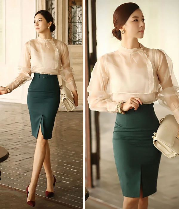 3 chân váy đầm bút chì quyến rũ hè 2017 nơi công sở