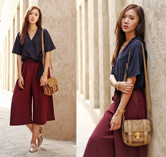 Quần culottes nữ đẹp quyến rũ cô nàng công sở 2017