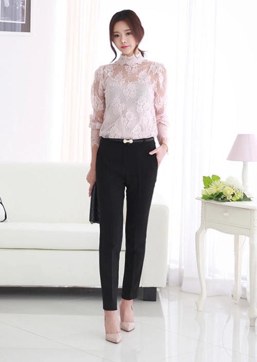 Quần vải ống rộng sành điệu cho nàng công sở