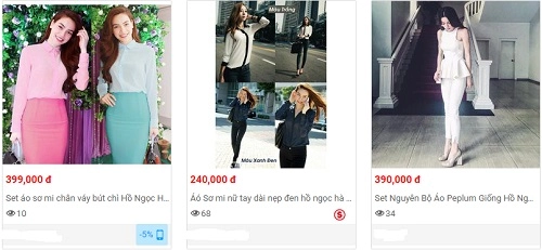 Váy áo giá rẻ của hồ ngọc hà khiến chị em phát sốt