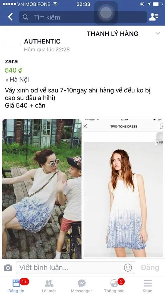 Váy áo giá rẻ của hồ ngọc hà khiến chị em phát sốt