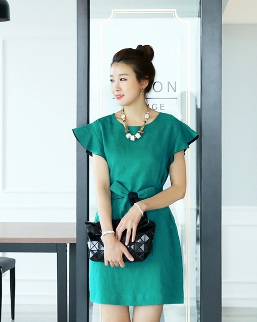 Váy đầm liền thân hàn quốc duyên dáng cho bạn gái công sở