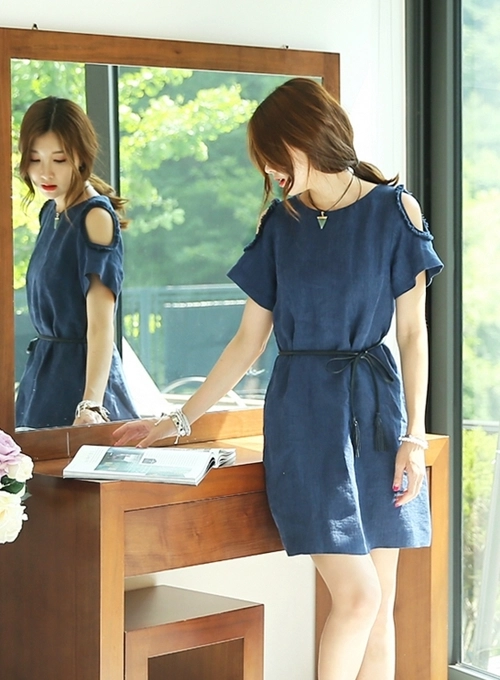 Váy đầm liền thân hàn quốc duyên dáng cho bạn gái công sở