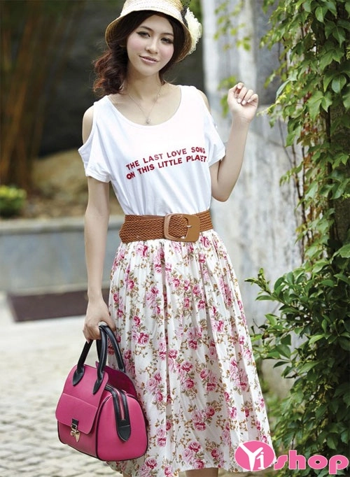 Váy đầm maxi dáng dài đẹp lãng mạn ngọt ngào dạo phố ngày hè