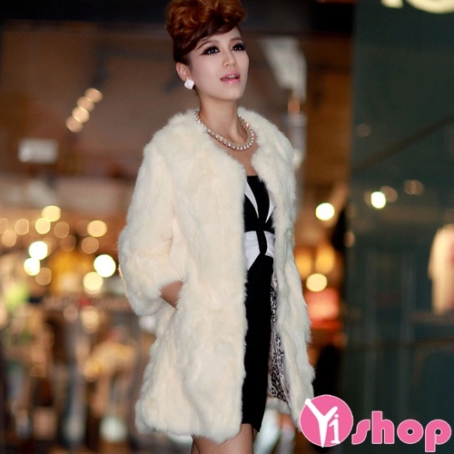 Áo khoác lông nữ đẹp sang trọng nơi công sở cho nàng