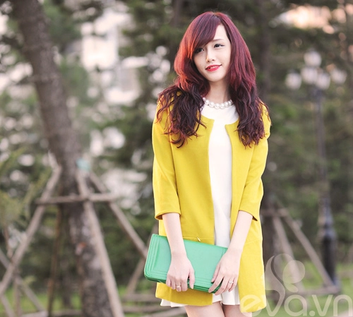 Áo khoác tối giản cho nàng công sở tươi trẻ