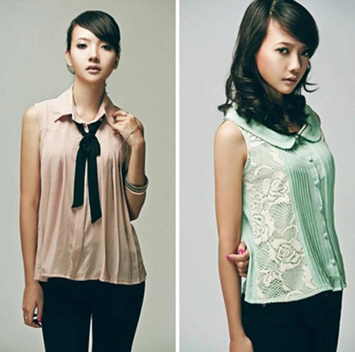 Áo sát nách chiếm lĩnh thời trang của các nàng công sở