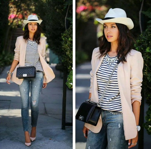 Bí kíp mặc jeans chuẩn mực tới công sở