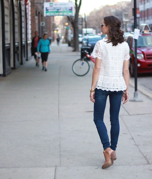 Bí kíp mặc jeans chuẩn mực tới công sở