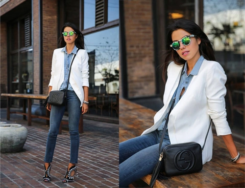 Bí kíp mặc jeans chuẩn mực tới công sở