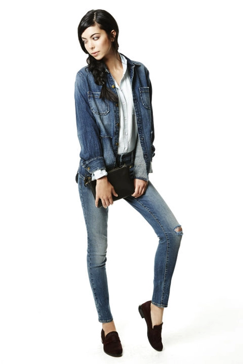 Bí quyết mặc denim tuyệt đẹp cho nữ công sở ngày nắng hanh