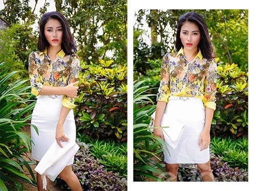 Cách diện họa tiết hoa đẹp ngọt đến công sở