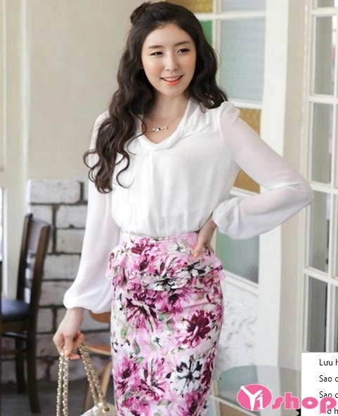Chân váy đầm bút chì đẹp form cho bạn nữ