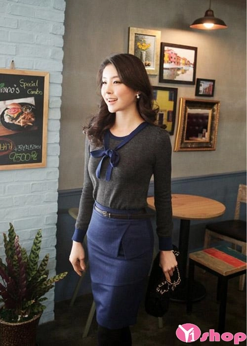 Chân váy đầm bút chì đẹp form cho bạn nữ