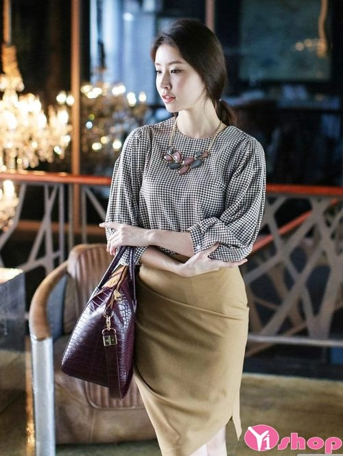 Chân váy đầm bút chì đẹp form cho bạn nữ