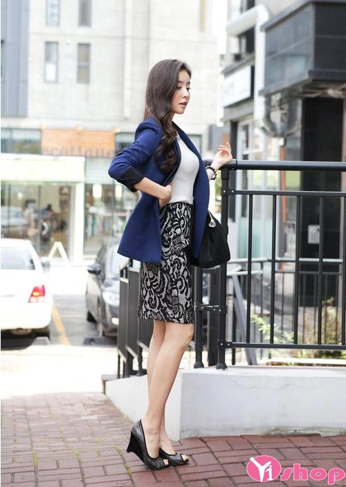 Chân váy đầm bút chì đẹp form cho bạn nữ