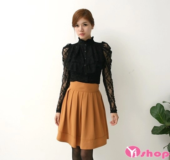 Chân váy đầm xếp ly xòe đẹp duyên dáng