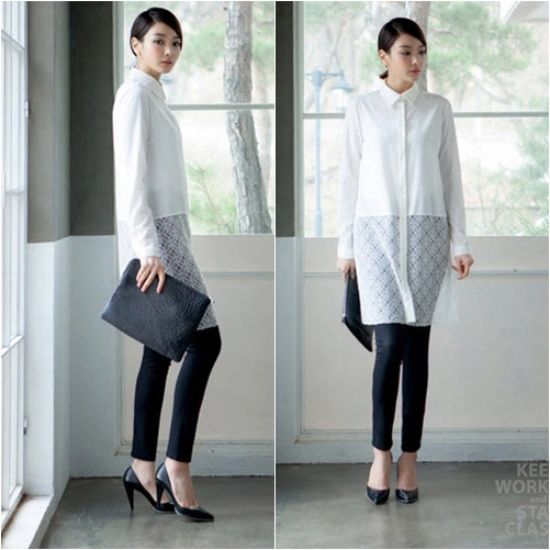 Công sở xinh ngất ngây với bộ đôi đen trắng