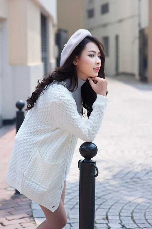 Nữ công sở sành điệu với cardigan hot nhất thu đông