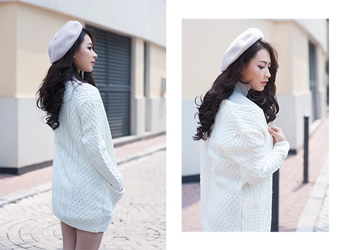 Nữ công sở sành điệu với cardigan hot nhất thu đông