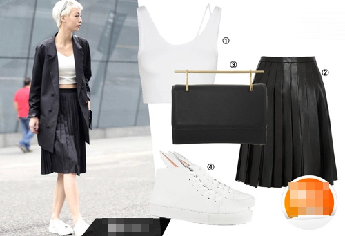 Nữ công sở tôn eo thon nhờ váy xếp pli
