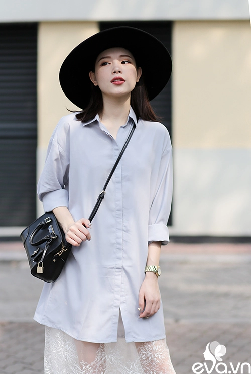 Phối hợp màu ghi cho nàng công sở thêm thanh lịch cuối năm