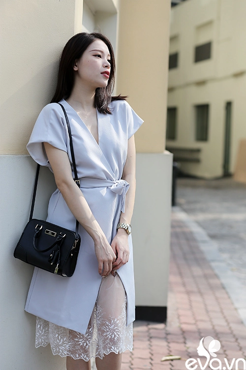 Phối hợp màu ghi cho nàng công sở thêm thanh lịch cuối năm