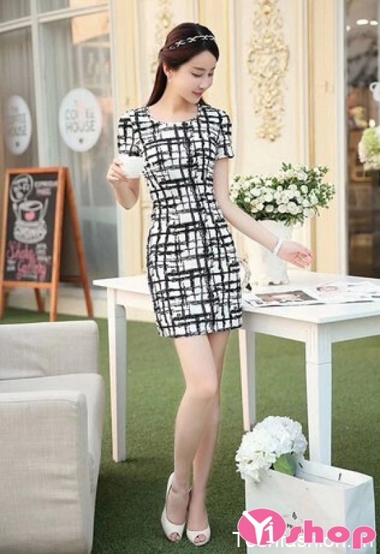 Váy đầm liền thân công sở đẹp thanh lịch cho nàng công sở