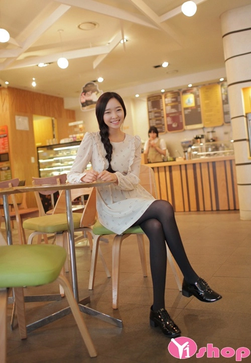 Váy đầm liền thân dáng xòe đẹp đáng yêu