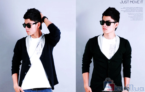 Áo khoác cardigan nam đẹp cho chàng cò hương