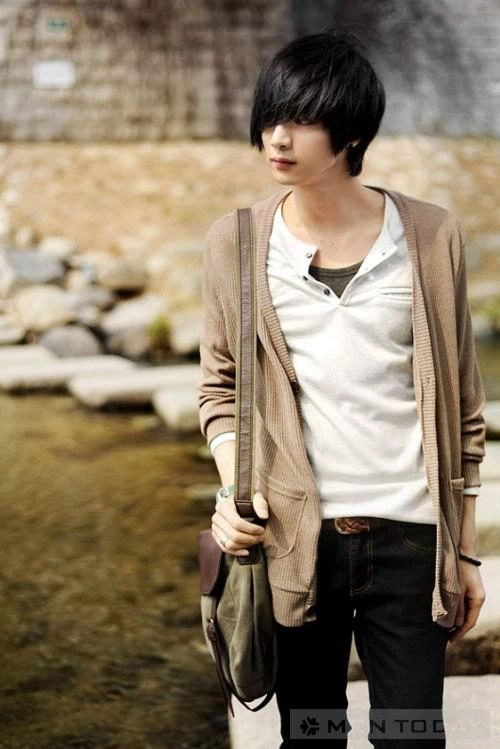 Áo khoác cardigan nam đẹp cho chàng cò hương