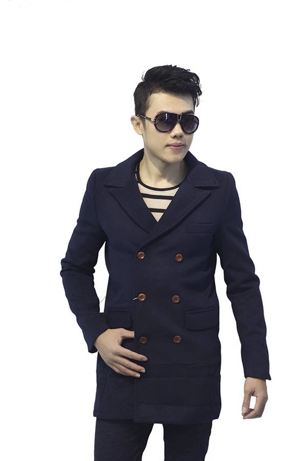 Áo khoác dạ măng tô dáng dài giành cho chàng ấm áp sang trọng ngày thu đông
