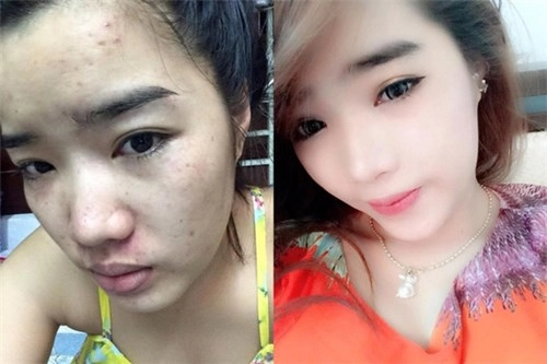 Hốt hoảng trước nhan sắc thực sự của hot girl nhìn là mê